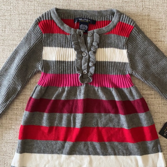 nautica knit dress set with bottoms 18 months - Picture 2 of 11